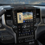 2019 Ram Heavy Duty 360 camera display on Uconnect 4C 12-inch touchscreen